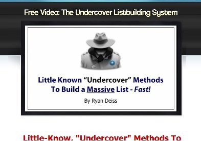 RyanDeissUndercoverListBuildingVideo