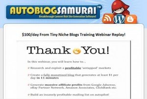 Auto Blog Samurai Free Webinar