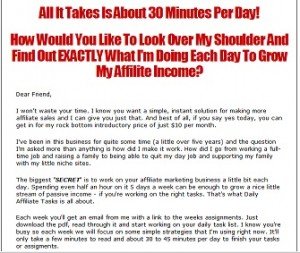 Daily Affiliate Tasks