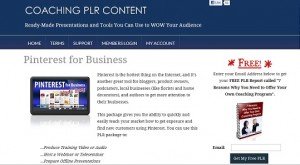 Pinterest PLR for Business Pinterest PLR for Business