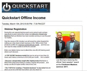 Free Webinar: Quickstart Offline Income Free Webinar: Quickstart Offline Income