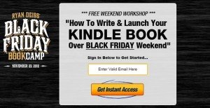 Ryan Deiss - Write Your First Kindle Book Black Friday Weekend