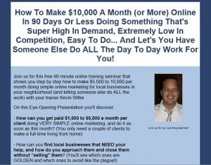 Kevin Wilke - Local Business Money Machine Kevin Wilke - Local Business Money Machine