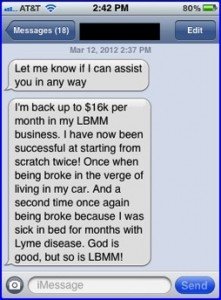 LBMM - Text Message from Ed