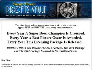 Jimmy D Brown - Profits Vault 2013