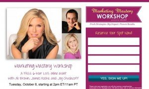 Ali Brown - Free Marketing Mastery Workshop