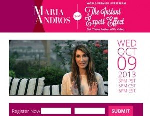 Maria Andros - Free Training The Instant Expert Effect