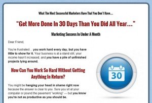 Dennis Becker - 30 Day Marketing Plan