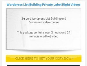 Wordpress List Building PLR Videos